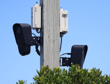 Charlie Gibson told the Current these are the only two Flock cameras on the island.